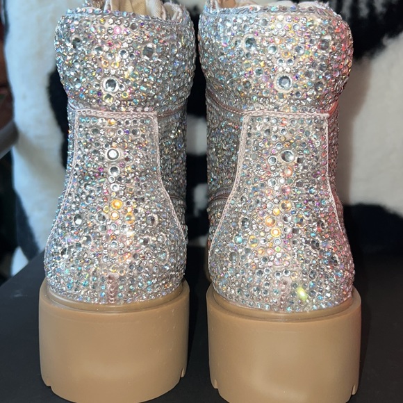 BNIBNW Betsey Johnson Hudson Rhinestone Boots 7.5 - Picture 5 of 5
